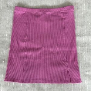 NWT Cotton On Pink Mauve Ribbed Bodycon Mini Skirt